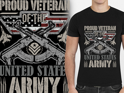 Proud veteran of the united states army_Veteran T Shirt Design