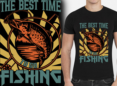 The best time to go fishing fishing t shirt club