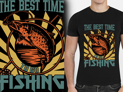 The best time to go fishing fishing t shirt club