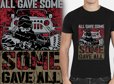 All gave some_Veteran T Shirt Design fishing t shirt club fishing t shirts fiverr t shirt design graphic design illustration t shirt t shirt lyrics typography t shirt design veterans america