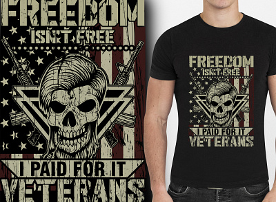 Freedom is not free_Veteran T Shirt Design veterans america