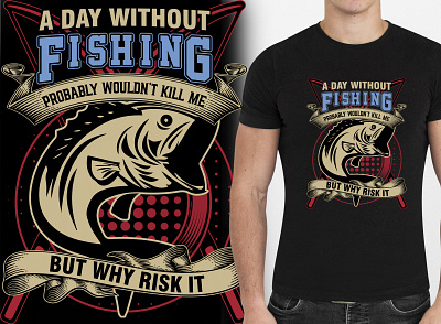 Fishing T Shirt Design tagline