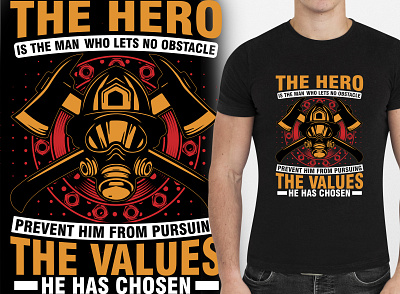 Firefighter T Shirt Design insignia
