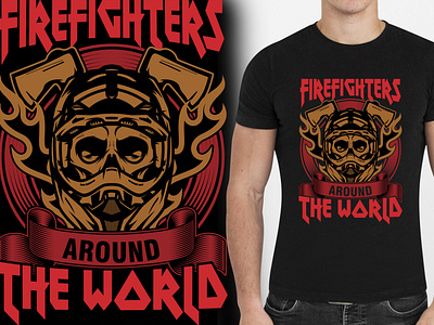 Firefighter t shirt design