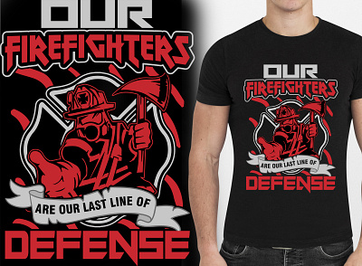 Firefighter T Shirt Design insignia