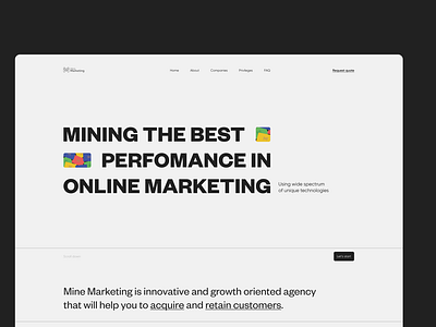 Mine Marketing | Redesign & Brand design