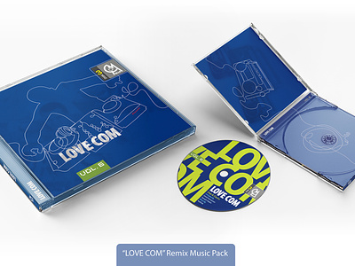 LOVE COM v.6 (Remix music collection) cover design graphic design illustration logo