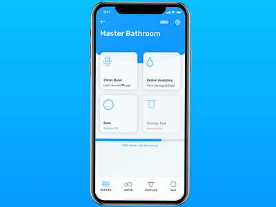 Shine Bathroom - Device Details app branding design ios iphone mobile ui ux