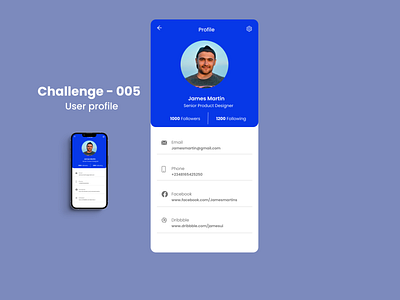 Challenge 5 - User profile design ui ux