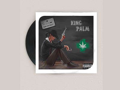 Cover Album illustration for sing king palm