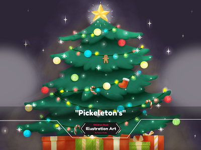 The Pickeleton's Christmas Game book book design cartoon children book cover book critsmas design graphic design illustration vector