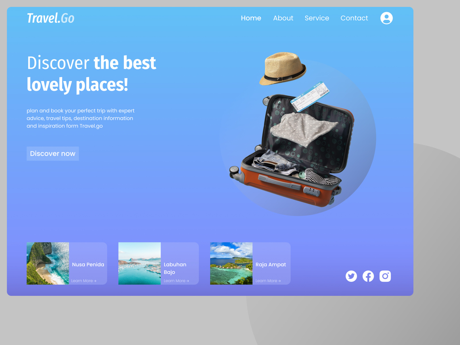 Travel Agent Concept Design by Surya on Dribbble