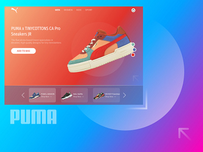 Redesign PUMA Website design designweb desktop figma figmawebdesign graphic design puma redesign ui web webdesign website