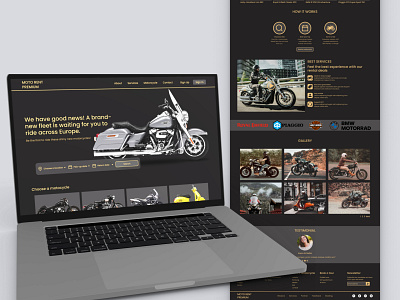 Rental Motorcycle Web Design