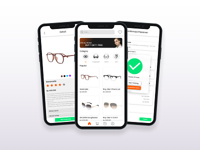 Eyeglass Mobile App Design