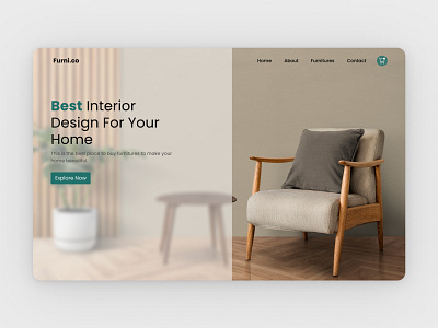 Interior Website Design concept design desktop figma furniture graphic design herowebsite interior landingpage ui webdesign website