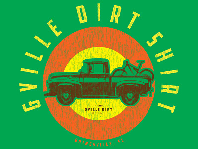 The Trucker GVille Dirt Shirt brown distorted green orange t shirt truck