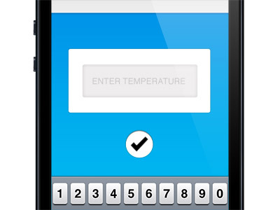 Temperature Submission Screen