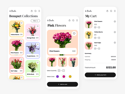 Flower App Design