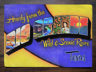 Vintage Postcard: Rio Grande Wild & Scenic River postcard retro rio grande texas vintage