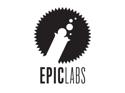 Epic Labs Logo logo test tube’ titling