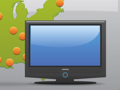 Samsung TV Icon illustrator vector workflow