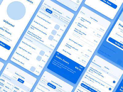 Wireframes : Chinese Restaurant cantonese chinese diagram dim sum ios lo fi lofi low fidelity restaurant sitemap sketches ui user experience user flows ux wireframe wireframes yum cha