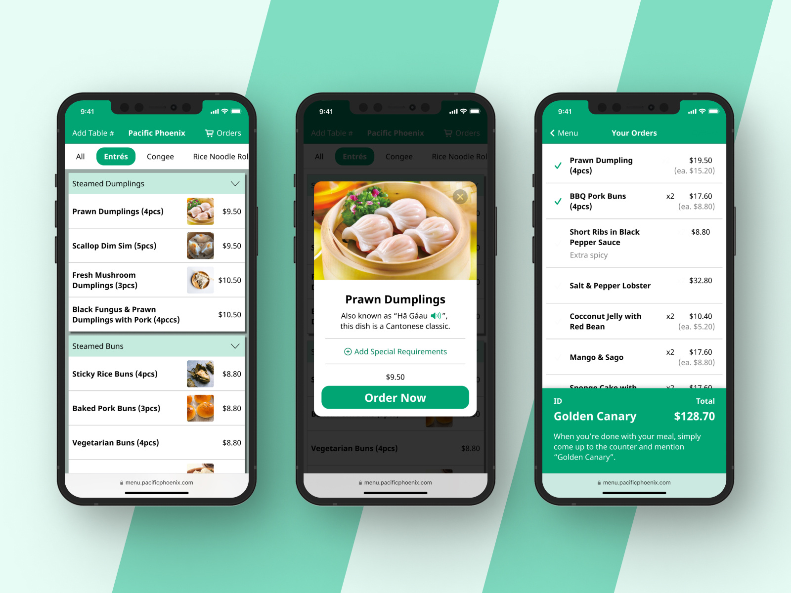 Online HK Restaurant Menu by Hando on Dribbble