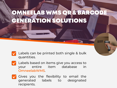 Omneelab WMS #QR / Barcode Generator animation branding design graphic design illustration logo typography ui ux vector