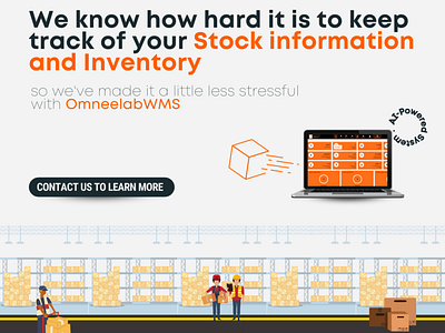 OmneelabWMS Real-Time Inventory Management System animation branding design graphic design illustration logo typography ui ux vector