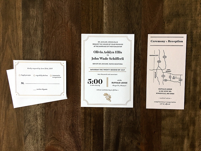 My friends are getting married. letterpress invitations wedding