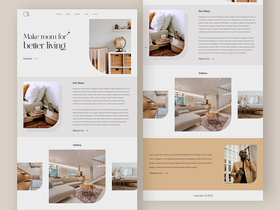 Interior Design Landing page