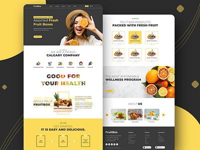 Fruit Box Landing Page