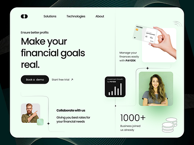 Payzek - Bank Finance Website app appdesign branding design finance graphic design illustration logo ui ux vector website