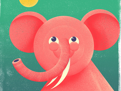 Pink Elephant illustration