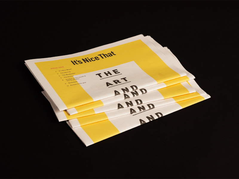 It's Nice That Newspaper dad design editorial branding newspaper