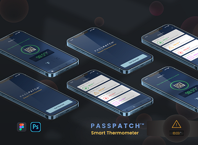 Passpatch ble bluetooth branding design illustration ios app iot logo mobile app ui