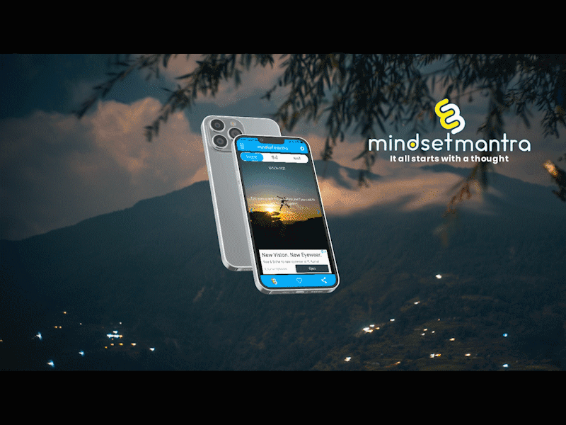 Mindset mantra ( It all starts with a thought ) ble bluetooth branding design illustration ios app iot logo mobile app ui
