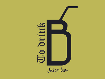 Text Logo "Juice Bar, To drink"