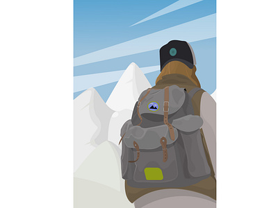 Mountain trip adobe adobe illustrator illustration illustrator mountain snow travel trip vector