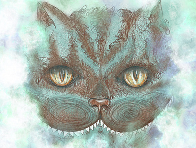 Cheshire Cat design illustration