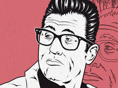 Lee Rocker glasses illustration rockabilly rocknroll