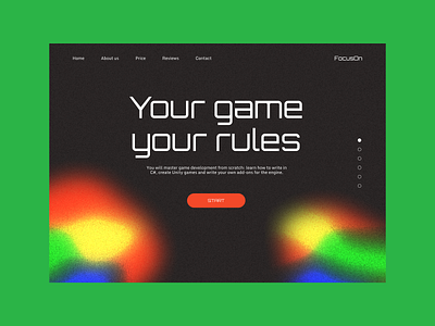 Game Creation Course design ui ux web