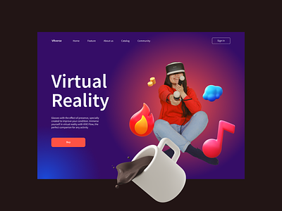 Virtual Reality Web Design design ui ux web webdesign