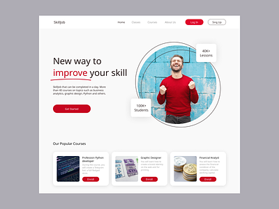 SkillJob Courses Web Design design ui ux web webdesign