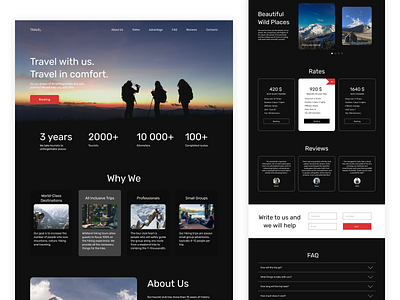 Web Design for a Hike design ui ux web webdesign