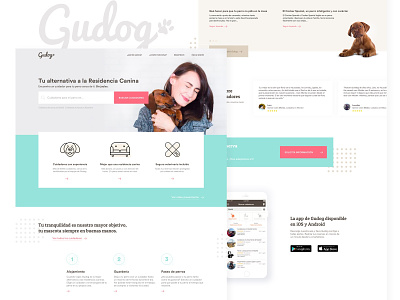 Gudog - Proposal of redesign design homepage layout list ui ux