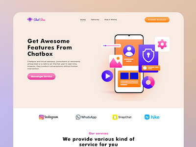 Landing Page - Chat Box