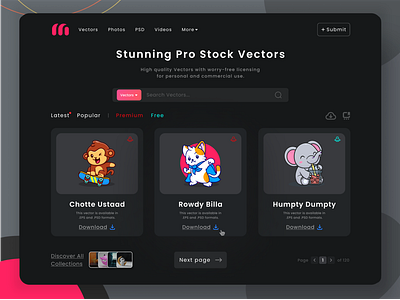 My Vectors - Landing Page