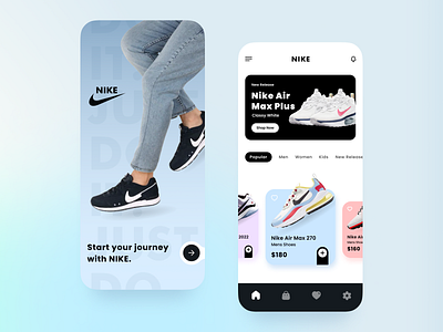 Nike Shoes App Ui app ui creative dashboard design figma nike nike shoes shoes shoes app shoes ui ui ui design uiux